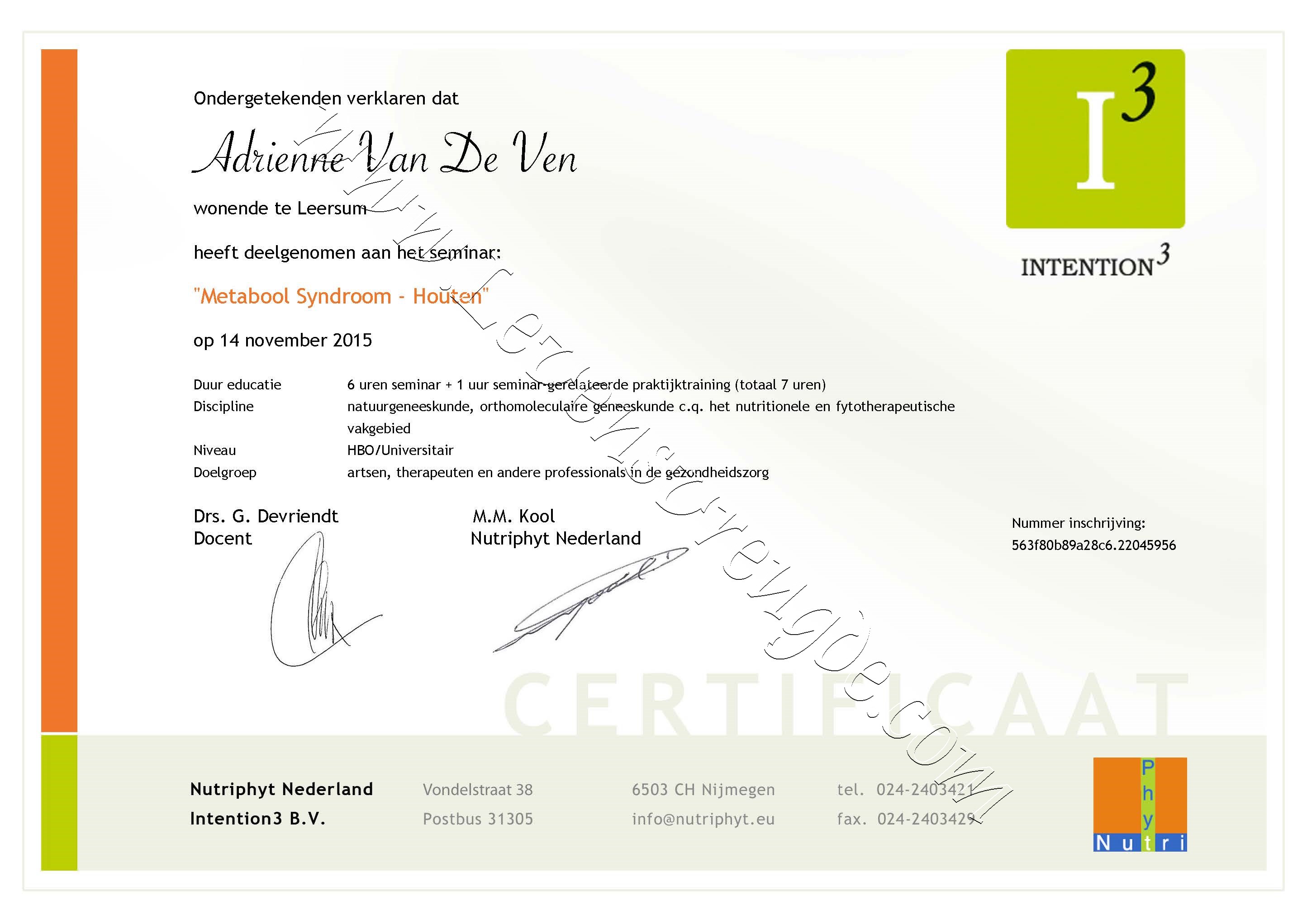 Metabool syndroom - Nutriphyt